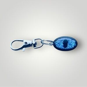 𝑯𝒂𝒏𝒅𝒎𝒂𝒅𝒆 Blue Dragon Eye Keychain w/Gift Bag